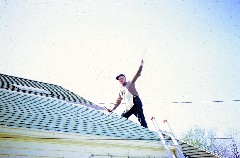 Bruce Dorrough; family roof shingles